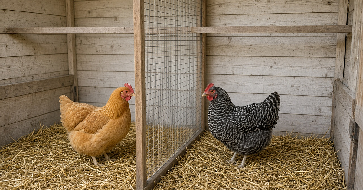 Putting a Healed Hen Back in the Flock: The Side-by-Side Method and When to Stop