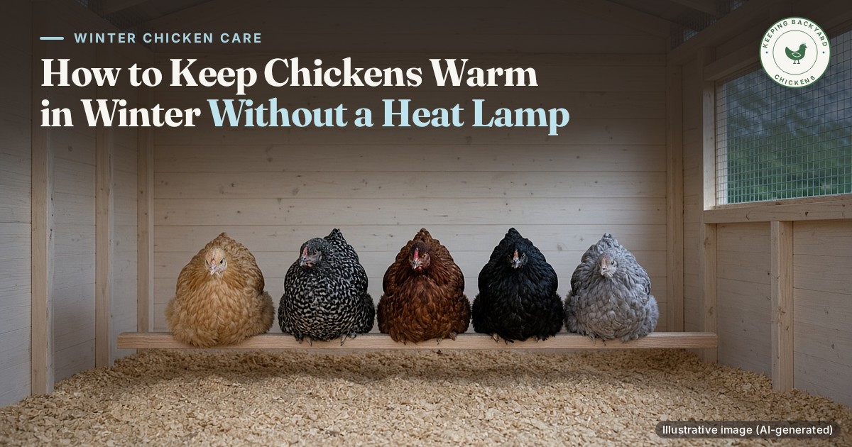 How to Keep Chickens Warm in Winter Without a Heat Lamp