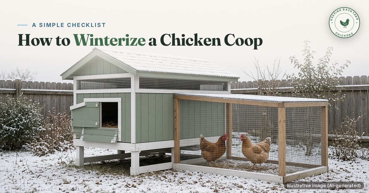 How to Winterize a Chicken Coop (A Simple Checklist)