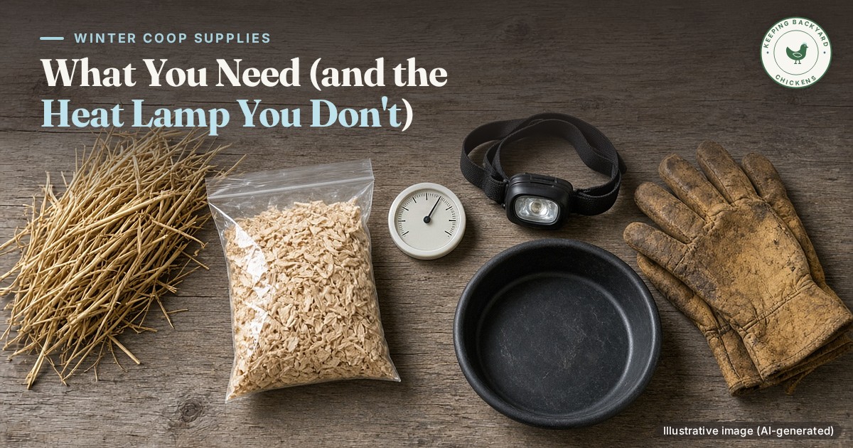Winter Chicken Coop Supplies: What You Need (and the Heat Lamp You Don’t)